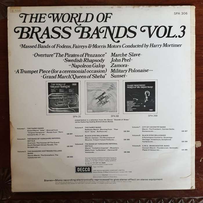 The World of Brass Bands Vol 3  - Vinyl LP Record - Very-Good+ Quality (VG+)