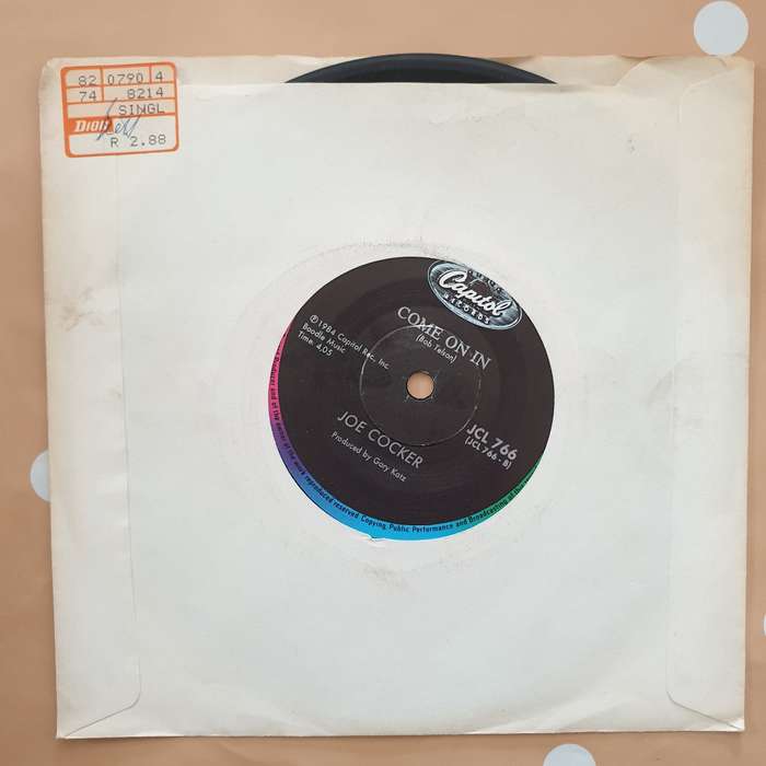 Joe Cocker  Civilized Man / Come On In - Vinyl 7" Record - Very-Good+ Quality (VG+)