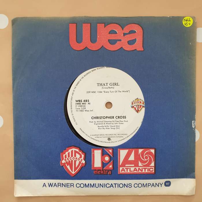 Christopher Cross  That Girl - Vinyl 7" Record - Very-Good+ Quality (VG+)