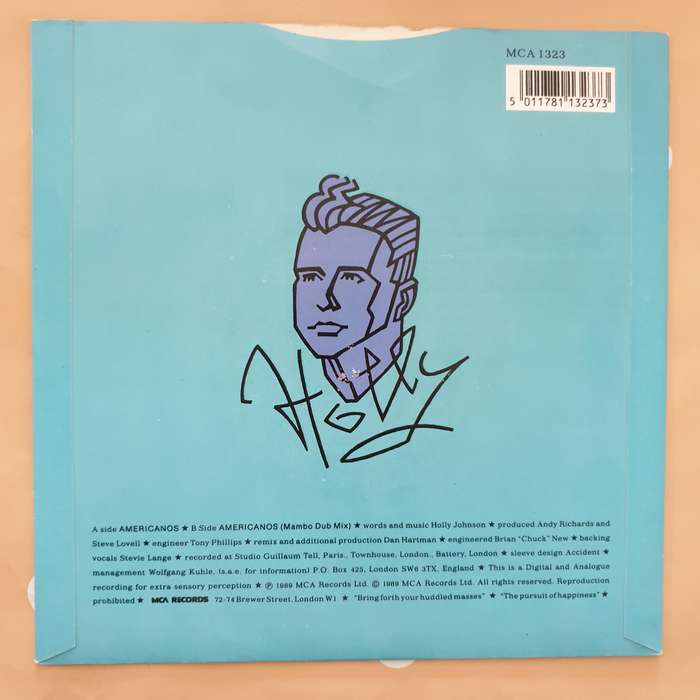Holly Johnson  Americanos - Vinyl 7" Record - Very-Good+ Quality (VG+)