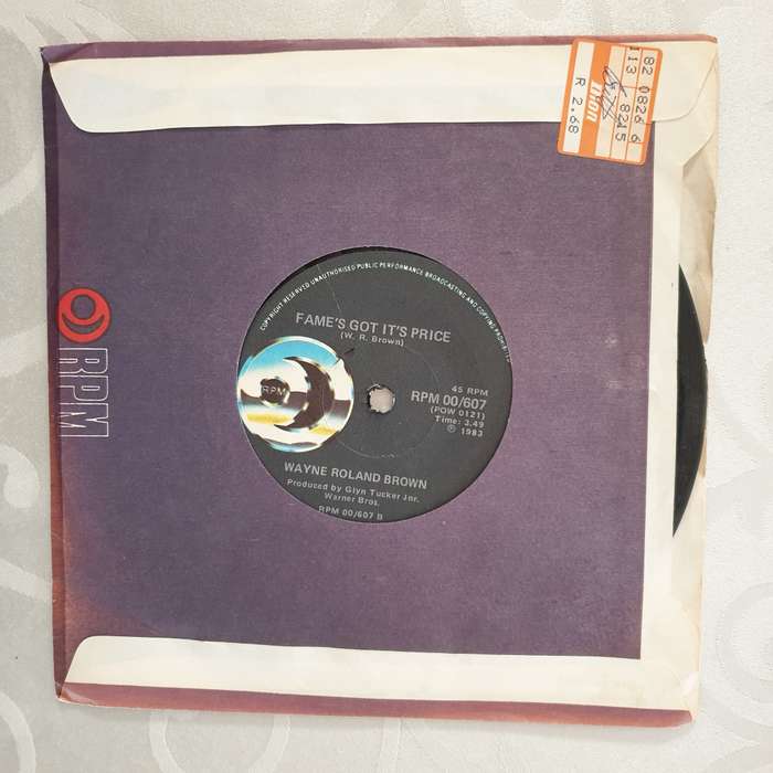 Wayne Roland Brown  Trick Of The Light - Vinyl 7" Record - Very-Good+ Quality (VG+)