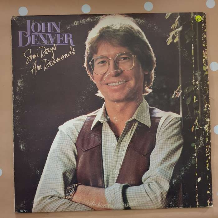 John Denver  Some Days Are Diamonds -  Vinyl LP Record - Very-Good+ Quality (VG+)