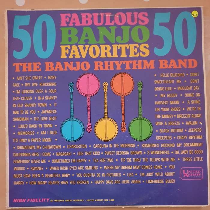 The Banjo Rhythm Band  50 Fabulous Banjo Favorites -  Vinyl LP Record - Very-Good+ Quality ...