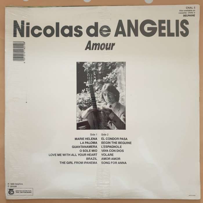 Nicolas De Angelis - Amour - Vinyl Record LP - Sealed