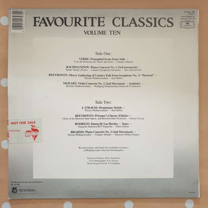 Favourite Classics - Volume Ten - Vinyl Record LP - Sealed