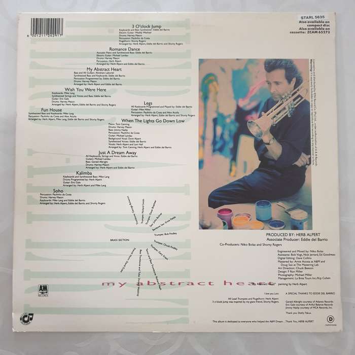 Herb Alpert  My Abstract Heart - Vinyl LP Record - Very-Good+ Quality (VG+)