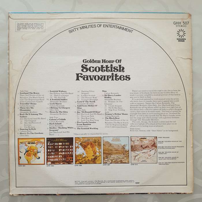 Golden Hour of Scottish Favourites -  Vinyl LP Record - Very-Good+ Quality (VG+)