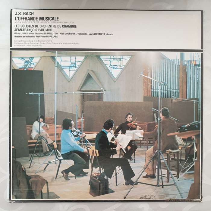 Johann Sebastian Bach, Jean-François Paillard  L'Offrande Musicale -  Vinyl LP Record - Ve...