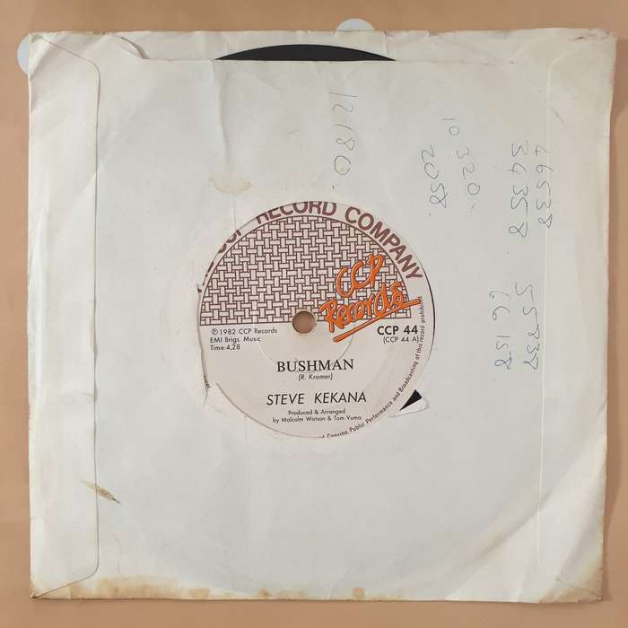 Steve Kekana  Bushman / Back In The City - Vinyl 7" Record - Very-Good Quality (VG)