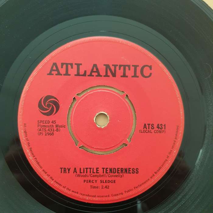 Percy Sledge  Try A Little Tenderness / My Adorable One - Vinyl 7" Record - Good+ Quality (G+)