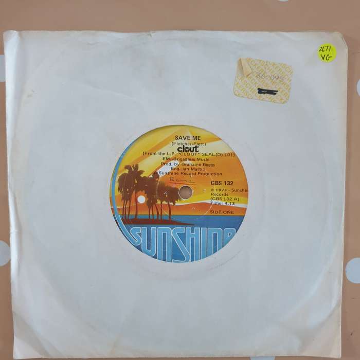 Clout  Save Me - Vinyl 7" Record - Very-Good Quality (VG)
