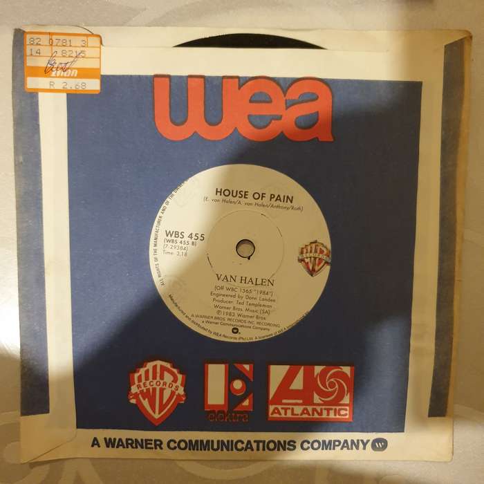 Van Halen  Jump - Vinyl 7" Record - Very-Good+ Quality (VG+)