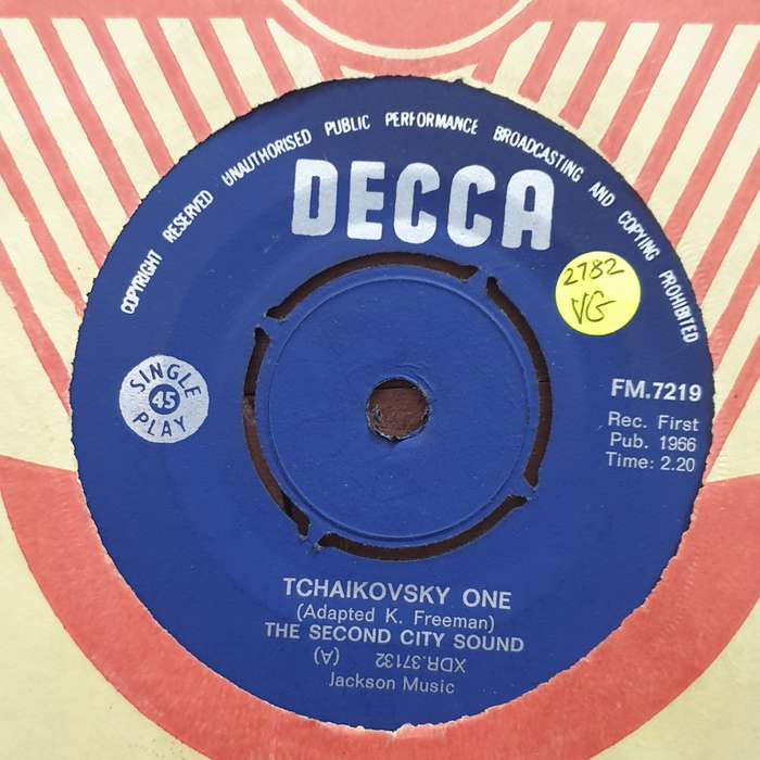 Second City Sound  Tchaikovsky One - Vinyl 7" Record - Very-Good Quality (VG)