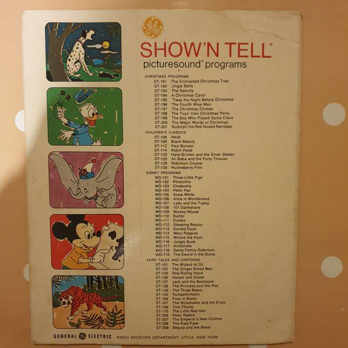 Disney - Lady and the Tramp - Show'n Tell (no picture slide)- Vinyl 7" Record - Opened  - Fair Qu...