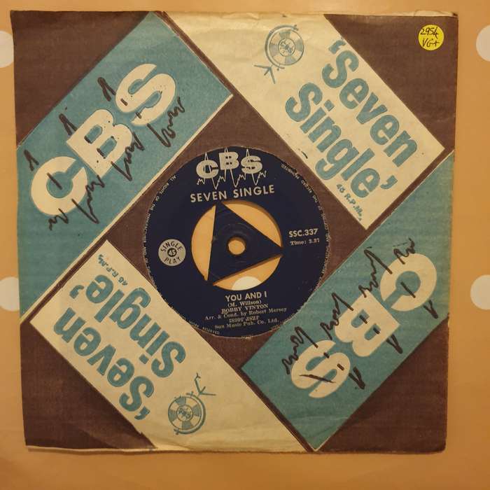 Bobby Vinton  Roses Are Red (My Love) - Vinyl 7" Record - Very-Good+ Quality (VG+)