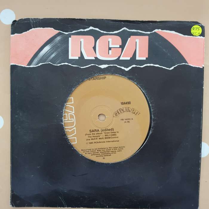 Starship  Sara - Vinyl 7" Record - Very-Good+ Quality (VG+)
