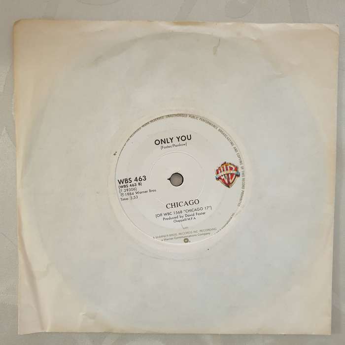 Chicago  Stay The Night - Vinyl 7" Record - Very-Good+ Quality (VG+)