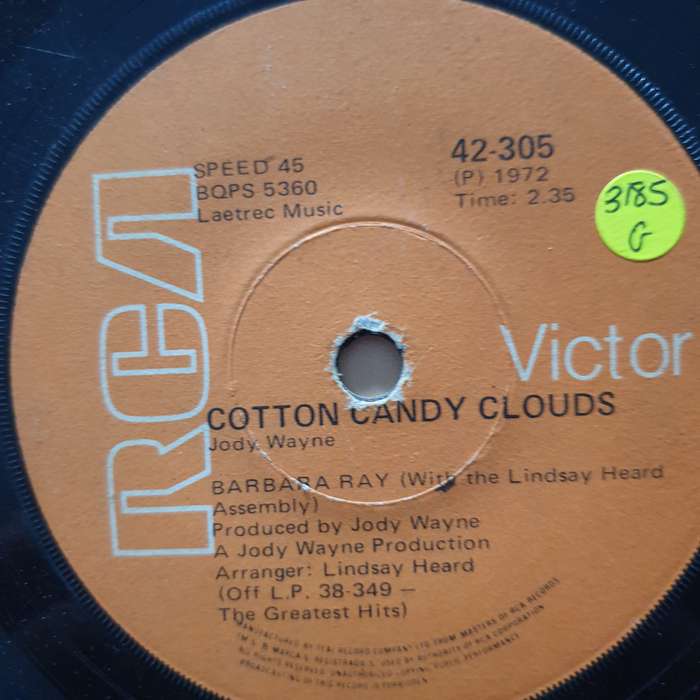 Barbara Ray With The Lindsay Heard Assembly  Cotton Candy Clouds / Valley Of the Moon - Vin...