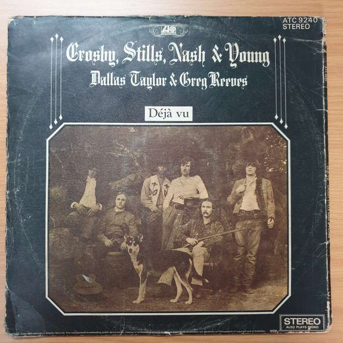 Crosby, Stills, Nash and Young - Deja Vu - Vinyl LP Record (G+)