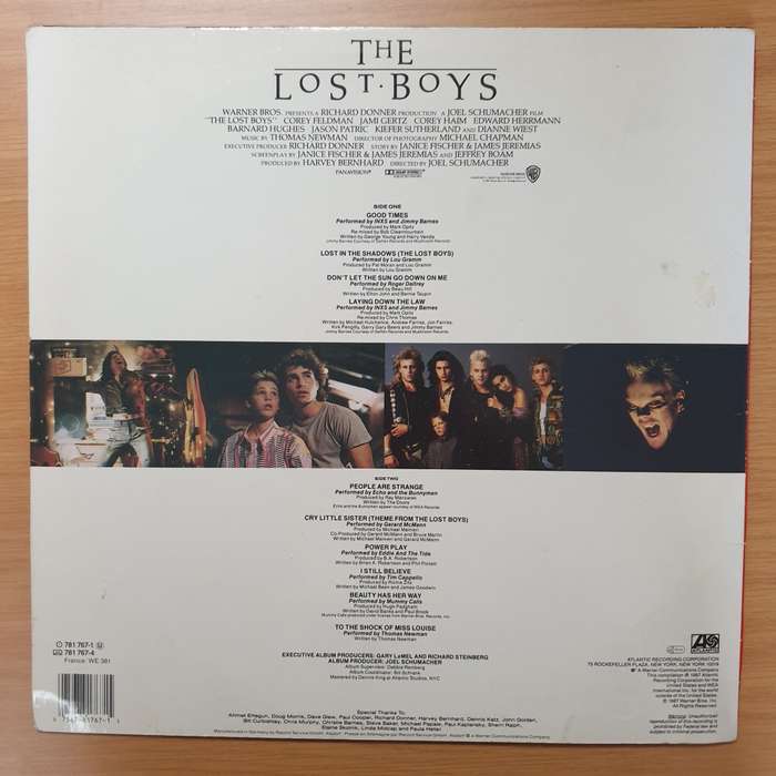 The Lost Boys (Original Motion Picture Soundtrack) - Vinyl LP Record - Very-Good+ Quality (VG+)