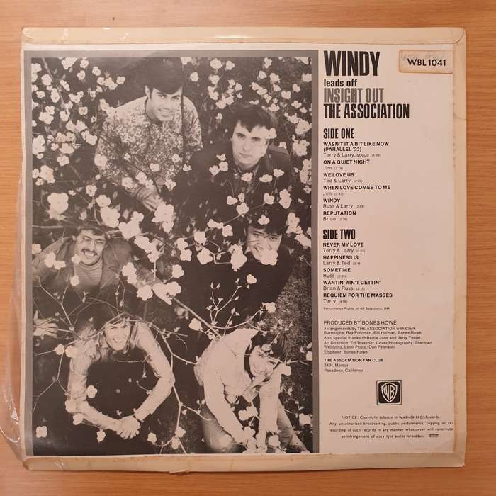 The Association  Insight Out - Vinyl LP Record - Very-Good Quality (VG)