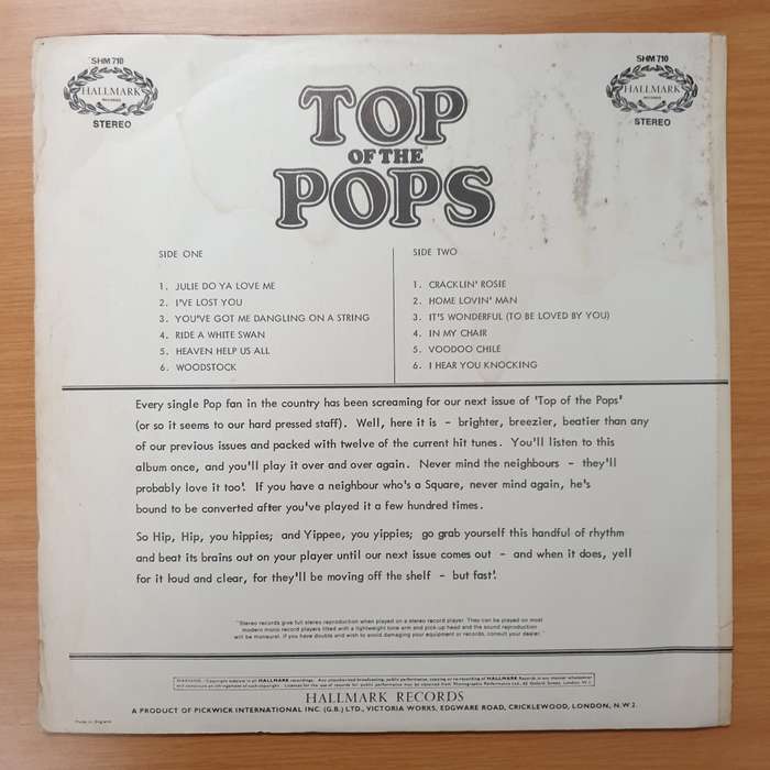 Top Of the Pops  - Vinyl LP Record - Fair Quality (F)