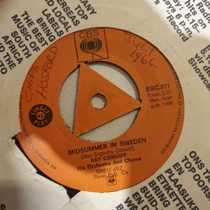 Ray Conniff And His Orchestra  Midsummer In Sweden / Somewhere My Love - Vinyl 7" Record - ...