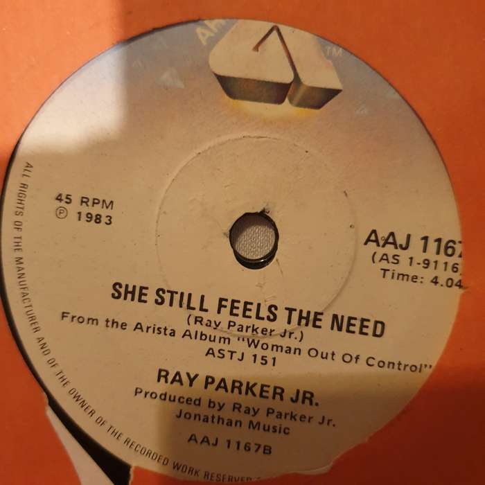 Ray Parker Jr.  I Still Can't Get Over Loving You - Vinyl 7" Record - Very-Good+ Quality (VG+)