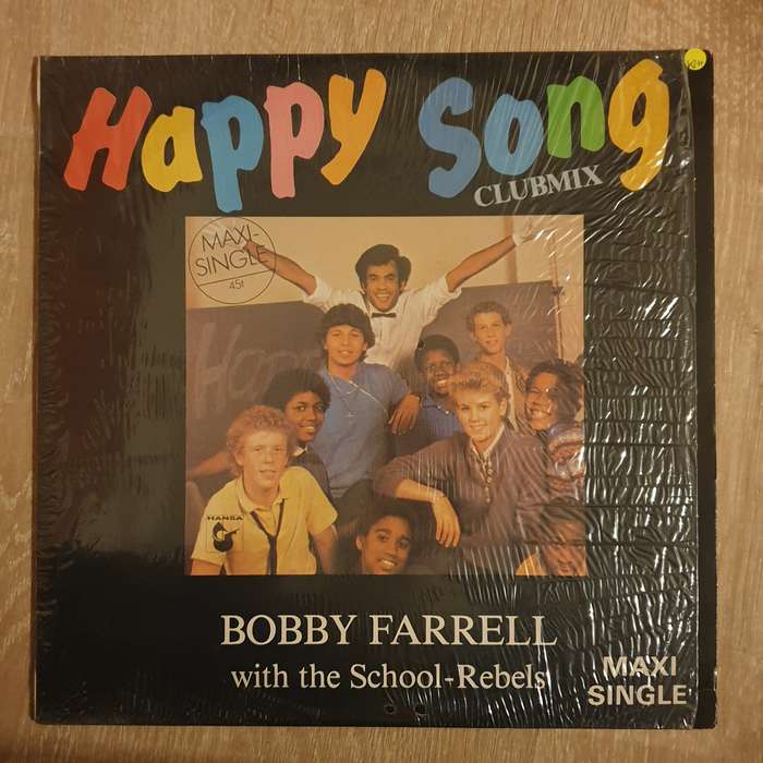 Bobby Farrell With The School-Rebels  Happy Song - Vinyl LP Record - Very-Good+ Quality (VG+)