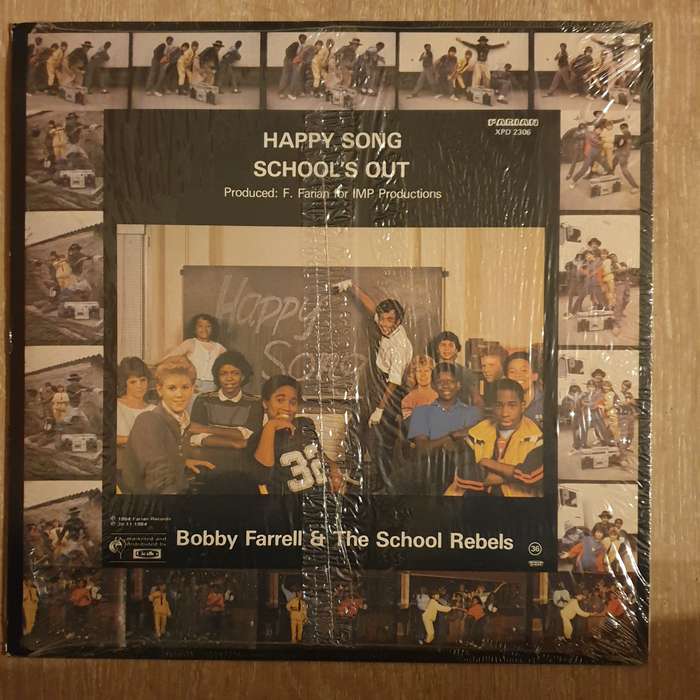Bobby Farrell With The School-Rebels  Happy Song - Vinyl LP Record - Very-Good+ Quality (VG+)