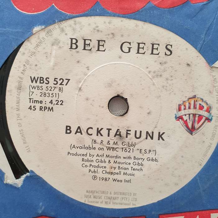Bee Gees  You Win Again / Backtafunk - Vinyl 7" Record - Very-Good+ Quality (VG+)