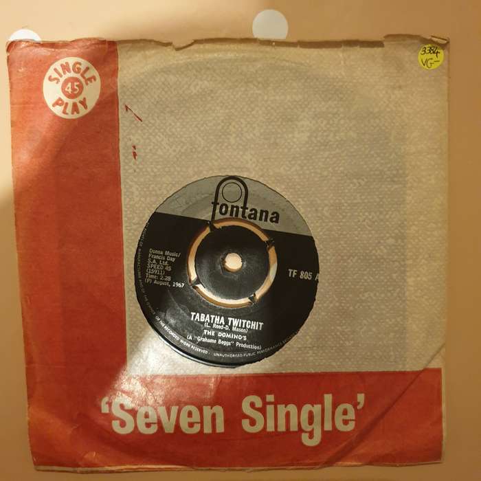 The Domino's  Tabatha Twitchit - Vinyl 7" Record - Very-Good- Quality (VG-)