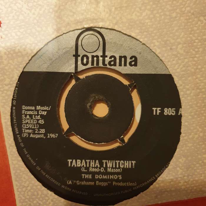 The Domino's  Tabatha Twitchit - Vinyl 7" Record - Very-Good- Quality (VG-)