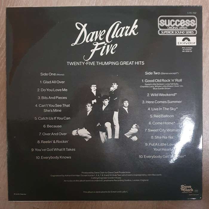 Dave Clark Five  25 Thumping Great Hits - Vinyl LP Record - Very-Good+ Quality (VG+)