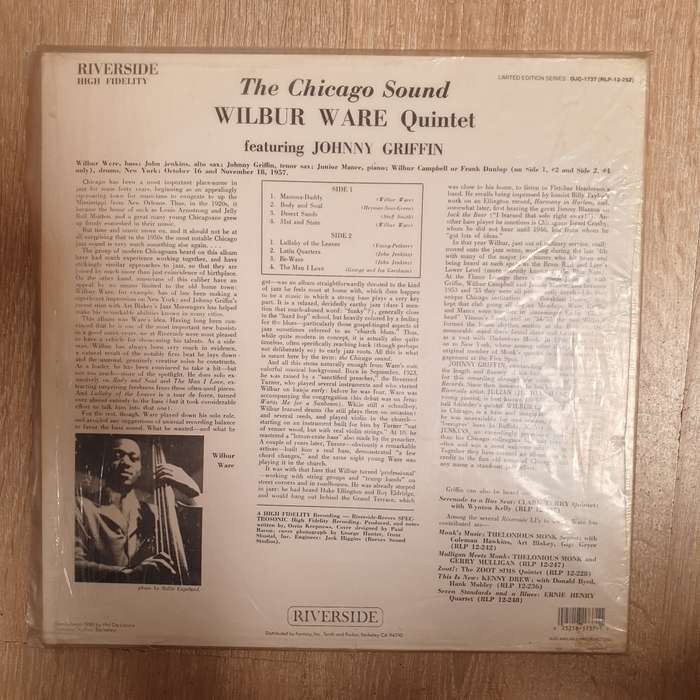 Wilbur Ware Quintet Featuring Johnny Griffin  The Chicago Sound Limited Edition Audiophile ...