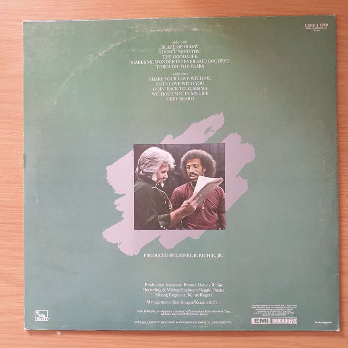 Kenny Rogers  Share Your Love - Vinyl LP Record - Very-Good+ Quality (VG+) (verygoodplus)