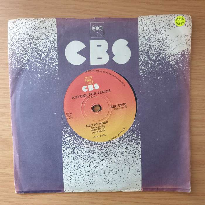 Men At Work   Who Can It Be Now - Vinyl 7" Record - Very-Good+ Quality (VG+) (verygoodplus)