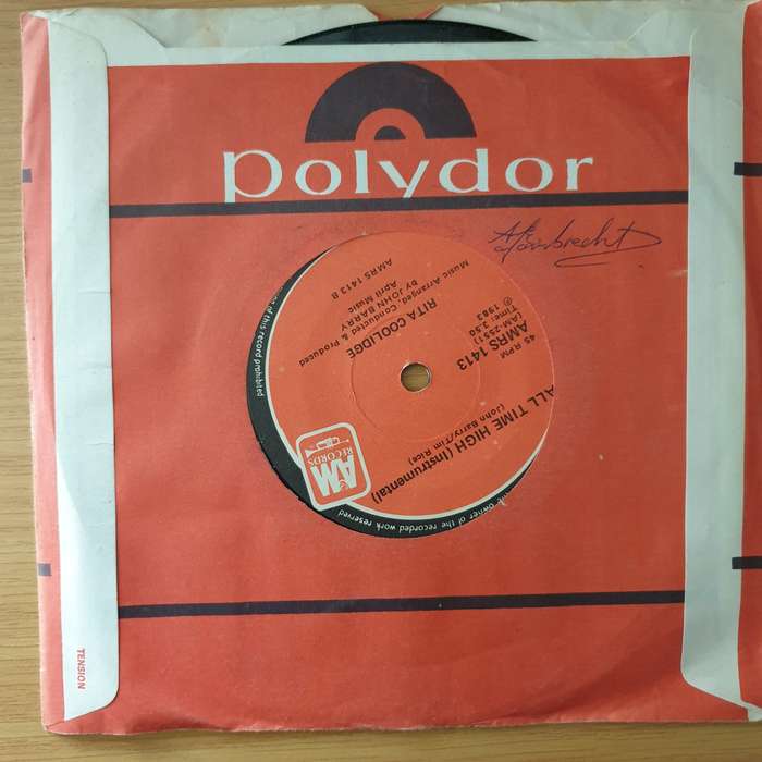 Rita Coolidge  All Time High (The Theme Song From Octopussy) - Vinyl 7" Record - Very-Good+ Qu...