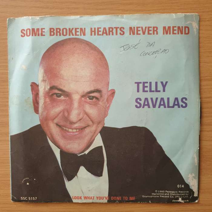 Telly Savalas  Some Broken Hearts Never Mend - Vinyl 7" Record - Very-Good+ Quality (VG+)
