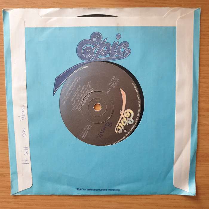 Survivor  High On You - Vinyl 7" Record - Very-Good+ Quality (VG+) (verygoodplus)