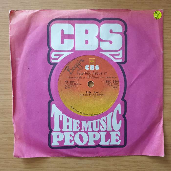 Billy Joel  Tell Her About It - Vinyl 7" Record - Very-Good+ Quality (VG+) (verygoodplus)