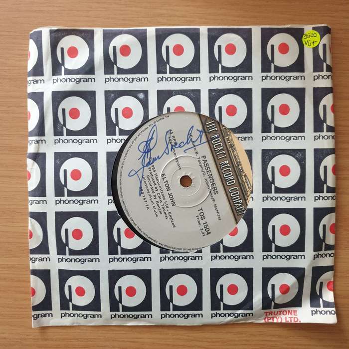 Elton John  Passengers - Vinyl 7" Record - Very-Good+ Quality (VG+) (verygoodplus)