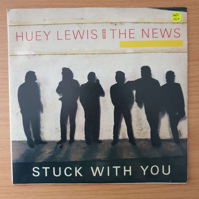 Huey Lewis And The News  Stuck With You - Vinyl 7" Record - Very-Good+ Quality (VG+) (verygood...