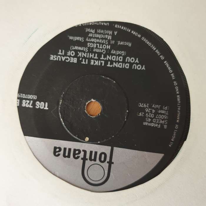 Hotlegs  Neanderthal Man - Vinyl 7" Record - Very-Good+ Quality (VG+) (verygoodplus)