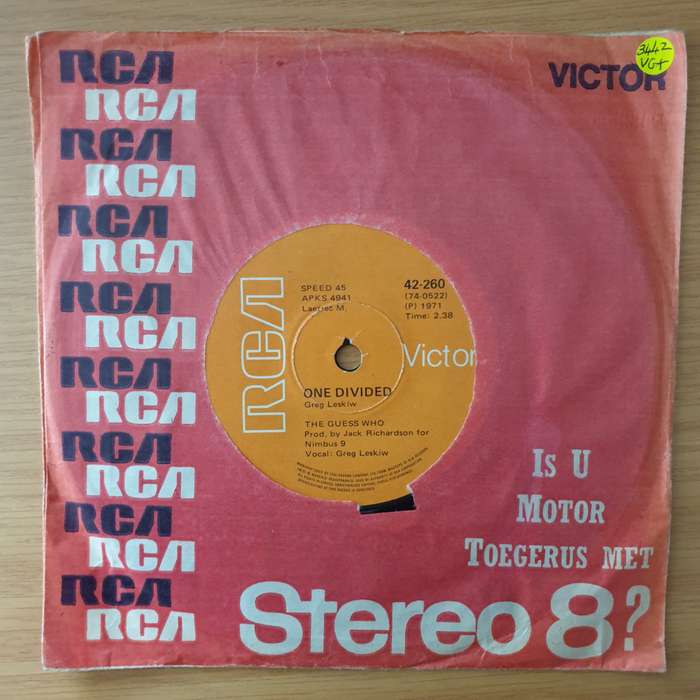 The Guess Who  Rain Dance - Vinyl 7" Record - Very-Good+ Quality (VG+) (verygoodplus)