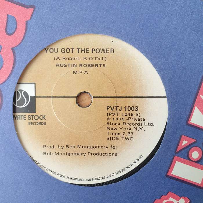 Austin Roberts  Rocky - Vinyl 7" Record - Very-Good+ Quality (VG+) (verygoodplus)