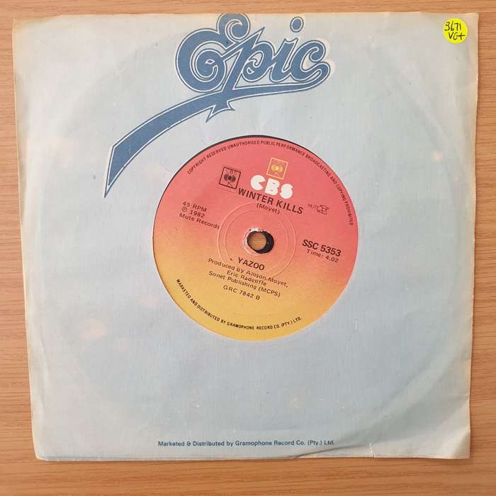 Yazoo  Don't Go - Vinyl 7" Record - Very-Good+ Quality (VG+) (verygoodplus)