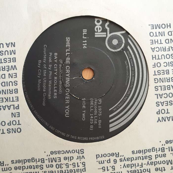 Bay City Rollers  Give A Little Love - Vinyl 7" Record - Very-Good+ Quality (VG+) (verygoodplus)