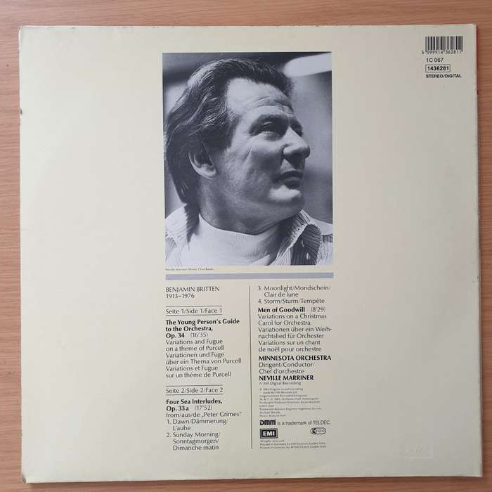 Britten - Neville Marriner  Minnesota Orchestra  The Young Person's Guide To The Orchestra ...