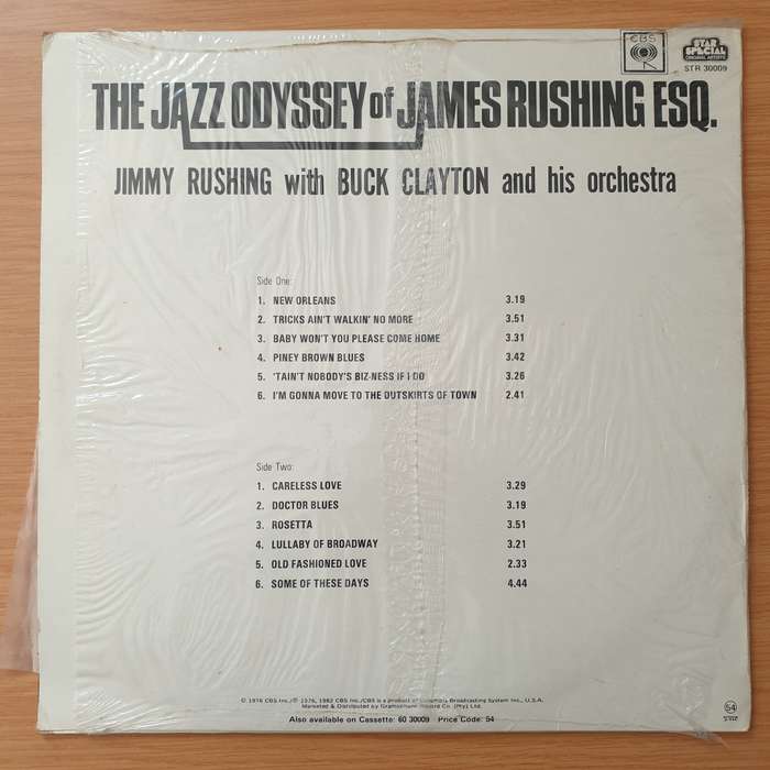 Jimmy Rushing With Buck Clayton And His Orchestra  The Jazz Odyssey Of James Rushing Esq. - Vi...